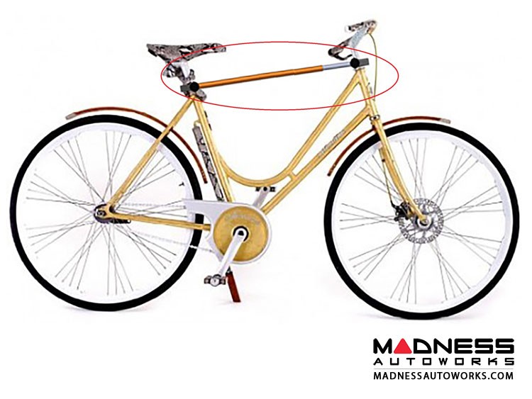 smart fortwo Bike Rack (451 Model) Add On Adjustable Bike Frame Adapter